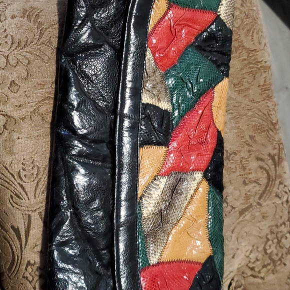 None Handbags - Women gorgeous vintage  handbag Reptile Skin